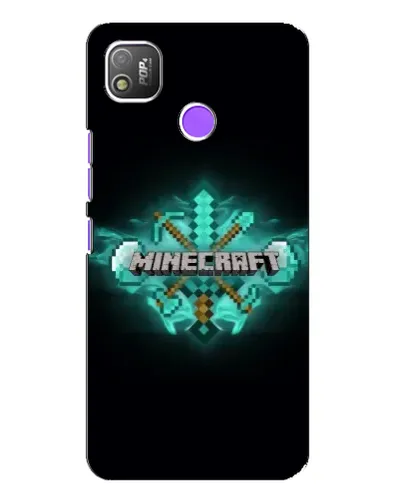 Чохол для TECNO POP 4 з картинкою «Minecraft Diamond лого» Чохол для TECNO POP 4 з картинкою «Minecraft Diamond лого»