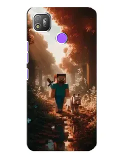 Чохол для TECNO POP 4 з картинкою «Стів у лісі» Чохол для TECNO POP 4 з картинкою «Стів у лісі»