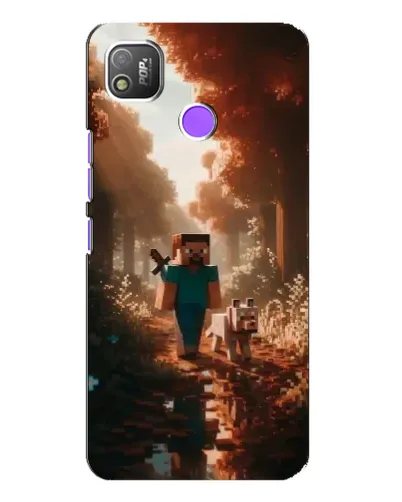 Чохол для TECNO POP 4 з картинкою «Стів у лісі» Чохол для TECNO POP 4 з картинкою «Стів у лісі»