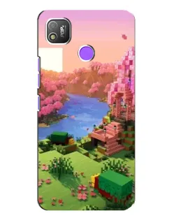 Чохол для TECNO POP 4 з картинкою «Рожеве дерево Minecraft» Чохол для TECNO POP 4 з картинкою «Рожеве дерево Minecraft»