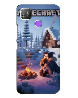 Чохол для TECNO POP 4 з картинкою «Зимовий Minecraft» Чохол для TECNO POP 4 з картинкою «Зимовий Minecraft»