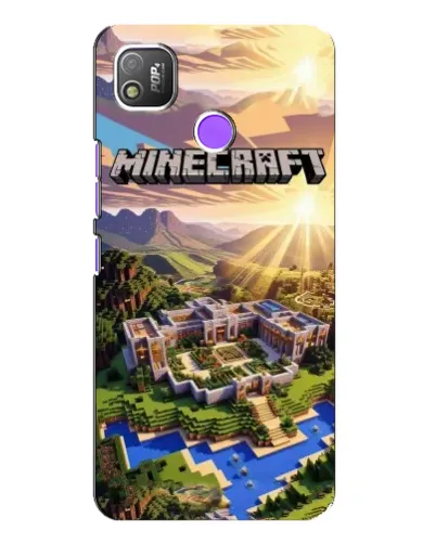 Чохол для TECNO POP 4 з картинкою «Minecraft панорама» Чохол для TECNO POP 4 з картинкою «Minecraft панорама»