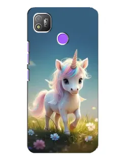 Чехол для TECNO POP 4 с картинкой «Единорог на поляне»