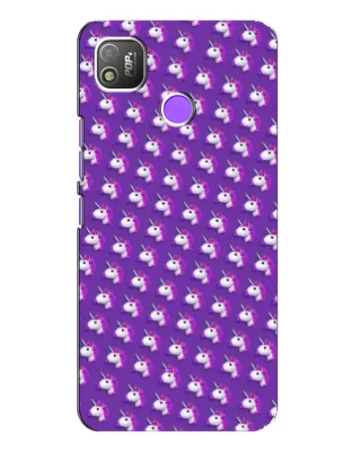 Чехол для TECNO POP 4 с картинкой «Единороги на фиолетовом» Чехол для TECNO POP 4 с картинкой «Единороги на фиолетовом»