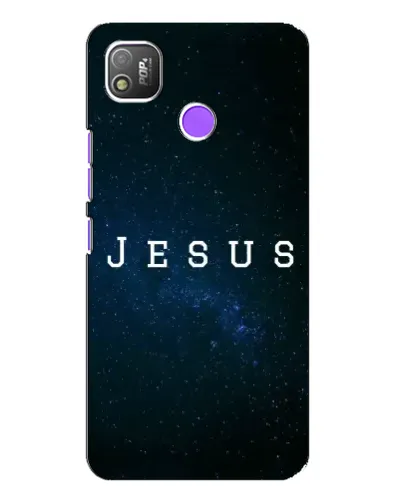 Чехол для TECNO POP 4 с картинкой «Звездное небо Jesus»