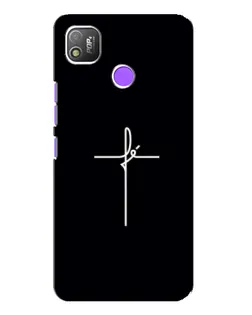 Чехол для TECNO POP 4 с картинкой «Тонкий крест»