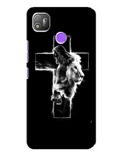 Чехол для TECNO POP 4 с картинкой «Сияющий крест Jesus»