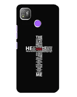 Чехол для TECNO POP 4 с картинкой «Текстовый крест»