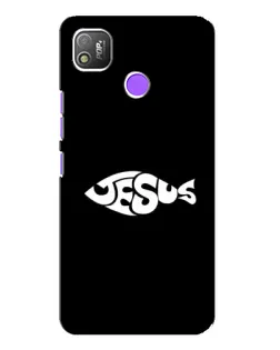 Чехол для TECNO POP 4 с картинкой «Рыба Jesus»