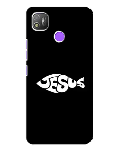 Чехол для TECNO POP 4 с картинкой «Рыба Jesus» Чехол для TECNO POP 4 с картинкой «Рыба Jesus»
