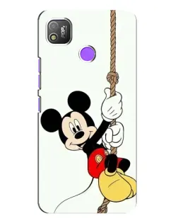Чехол для TECNO POP 4 с картинкой «Mickey на канате»