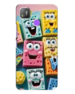 Чехол для TECNO POP 4 с картинкой «Цветные губки» Чехол для TECNO POP 4 с картинкой «Цветные губки»