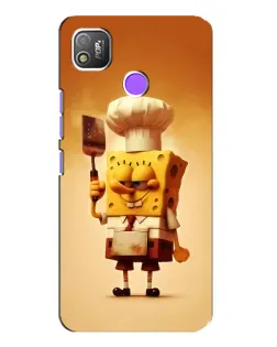 Чехол для TECNO POP 4 с картинкой «Губка Боб повар» Чехол для TECNO POP 4 с картинкой «Губка Боб повар»