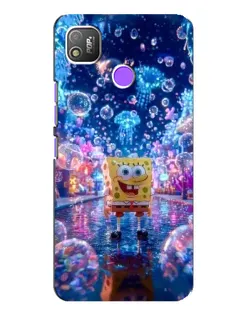 Чехол для TECNO POP 4 с картинкой «Неоновый океан» Чехол для TECNO POP 4 с картинкой «Неоновый океан»