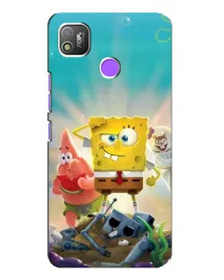 Чехол для TECNO POP 4 с картинкой «Спанч Боб победитель» Чехол для TECNO POP 4 с картинкой «Спанч Боб победитель»