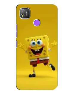 Чехол для TECNO POP 4 с картинкой «Позитивный Губка Боб» Чехол для TECNO POP 4 с картинкой «Позитивный Губка Боб»