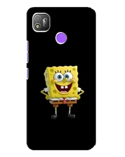 Чехол для TECNO POP 4 с картинкой «Классический Губка Боб» Чехол для TECNO POP 4 с картинкой «Классический Губка Боб»