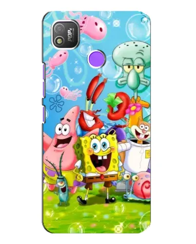 Чехол для TECNO POP 4 с картинкой «Губка Боб и друзья» Чехол для TECNO POP 4 с картинкой «Губка Боб и друзья»
