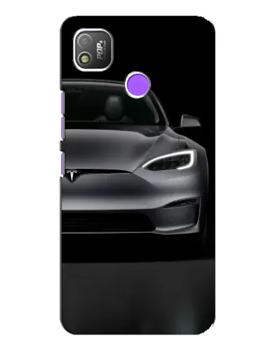 Чехол для TECNO POP 4 с картинкой «Tesla Model S Look»
