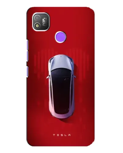 Чехол для TECNO POP 4 с картинкой «Tesla Top View»