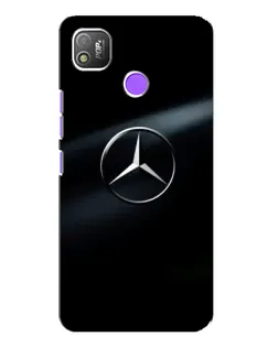 Чехол для TECNO POP 4 с картинкой «Mercedes на металле»