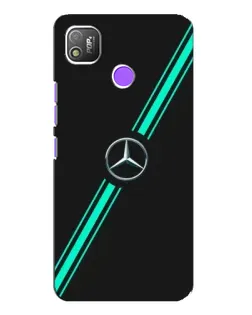 Чехол для TECNO POP 4 с картинкой «Спортивные линии Mercedes»
