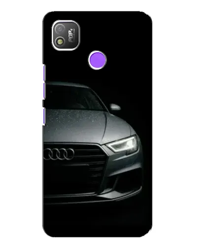 Чехол для TECNO POP 4 с картинкой «Audi — детализация кузова»