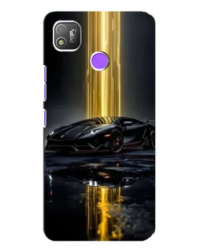 Чехол для TECNO POP 4 с картинкой «Ночной Lamborghini драйв»