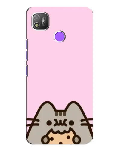 Чохол для TECNO POP 4 з картинкою «Pusheen та печиво» Чохол для TECNO POP 4 з картинкою «Pusheen та печиво»