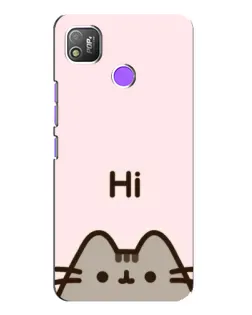 Чохол для TECNO POP 4 з картинкою «Пушин каже Hi» Чохол для TECNO POP 4 з картинкою «Пушин каже Hi»
