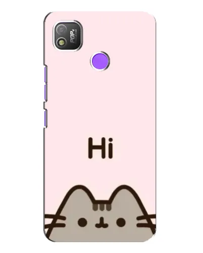 Чохол для TECNO POP 4 з картинкою «Пушин каже Hi» Чохол для TECNO POP 4 з картинкою «Пушин каже Hi»