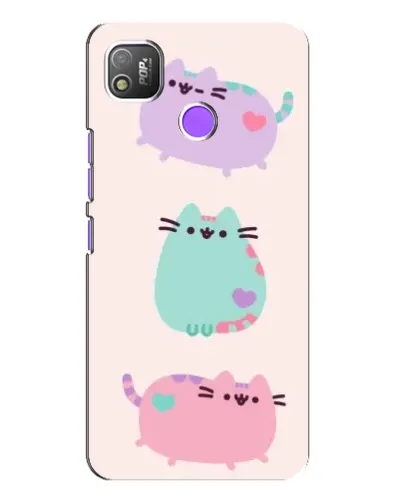 Чохол для TECNO POP 4 з картинкою «Pusheen тріо» Чохол для TECNO POP 4 з картинкою «Pusheen тріо»
