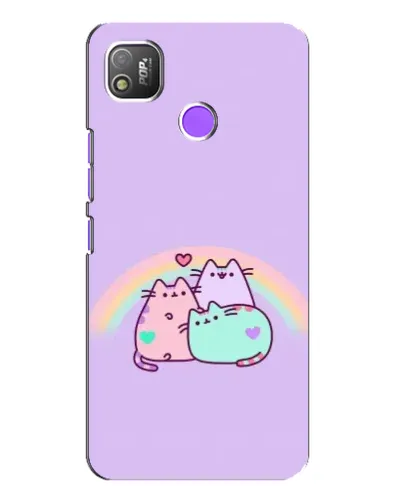 Чохол для TECNO POP 4 з картинкою «Веселкові Пушини» Чохол для TECNO POP 4 з картинкою «Веселкові Пушини»