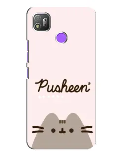 Чохол для TECNO POP 4 з картинкою «Pusheen логотип» Чохол для TECNO POP 4 з картинкою «Pusheen логотип»