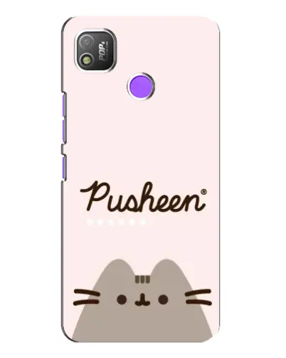 Чохол для TECNO POP 4 з картинкою «Pusheen логотип» Чохол для TECNO POP 4 з картинкою «Pusheen логотип»