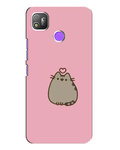 Чохол для TECNO POP 4 з картинкою «Pusheen серце» Чохол для TECNO POP 4 з картинкою «Pusheen серце»