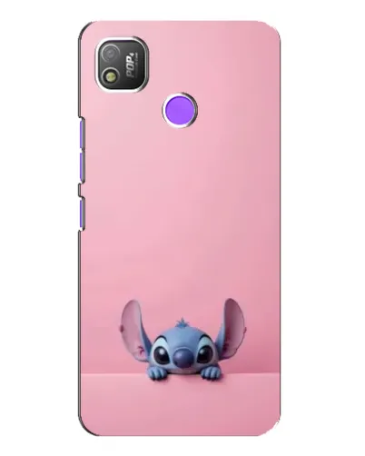 Чехол для TECNO POP 4 с картинкой «Stitch выглядывает»