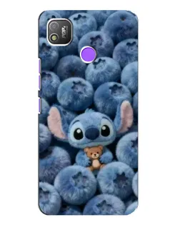 Чехол для TECNO POP 4 с картинкой «Стич и голубика» Чехол для TECNO POP 4 с картинкой «Стич и голубика»