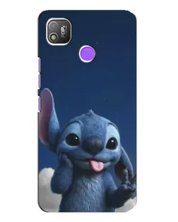 Чехол для TECNO POP 4 с картинкой «Стич в облаках» Чехол для TECNO POP 4 с картинкой «Стич в облаках»