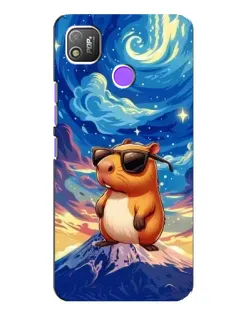 Чехол для TECNO POP 4 с картинкой «Капибара Ван Гога»