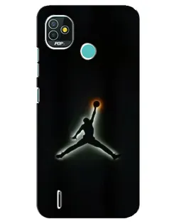 Чехол для TECNO Pop 5 (BD2p) с картинкой «Jordan Gradient Logo» Чехол для TECNO Pop 5 (BD2p) с картинкой «Jordan Gradient Logo»