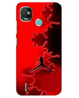 Чехол для TECNO Pop 5 (BD2p) с картинкой «Jordan Red Smoke» Чехол для TECNO Pop 5 (BD2p) с картинкой «Jordan Red Smoke»
