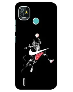 Чехол для TECNO Pop 5 (BD2p) с картинкой «Jordan Jumpman» Чехол для TECNO Pop 5 (BD2p) с картинкой «Jordan Jumpman»