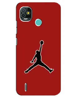 Чехол для TECNO Pop 5 (BD2p) с картинкой «Jordan Red Back» Чехол для TECNO Pop 5 (BD2p) с картинкой «Jordan Red Back»