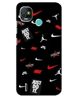 Чехол для TECNO Pop 5 (BD2p) с картинкой «Nike Mix Pattern» Чехол для TECNO Pop 5 (BD2p) с картинкой «Nike Mix Pattern»