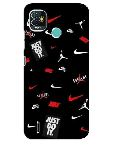 Чехол для TECNO Pop 5 (BD2p) с картинкой «Nike Mix Pattern»