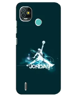 Чехол для TECNO Pop 5 (BD2p) с картинкой «Jordan Blue Fire» Чехол для TECNO Pop 5 (BD2p) с картинкой «Jordan Blue Fire»