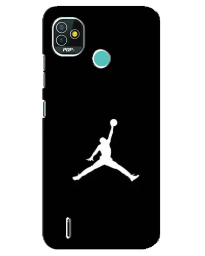 Чехол для TECNO Pop 5 (BD2p) с картинкой «Jordan Silhouette»