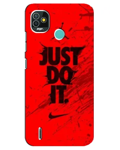 Чехол для TECNO Pop 5 (BD2p) с картинкой «Nike Just Do It»