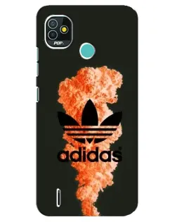 Чехол для TECNO Pop 5 (BD2p) с картинкой «Оранжевый дым Adidas» Чехол для TECNO Pop 5 (BD2p) с картинкой «Оранжевый дым Adidas»